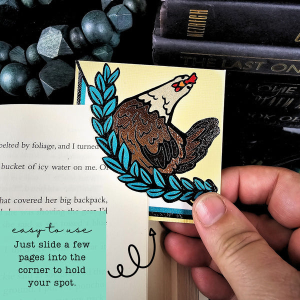 Chicken Signature Corner Bookmark