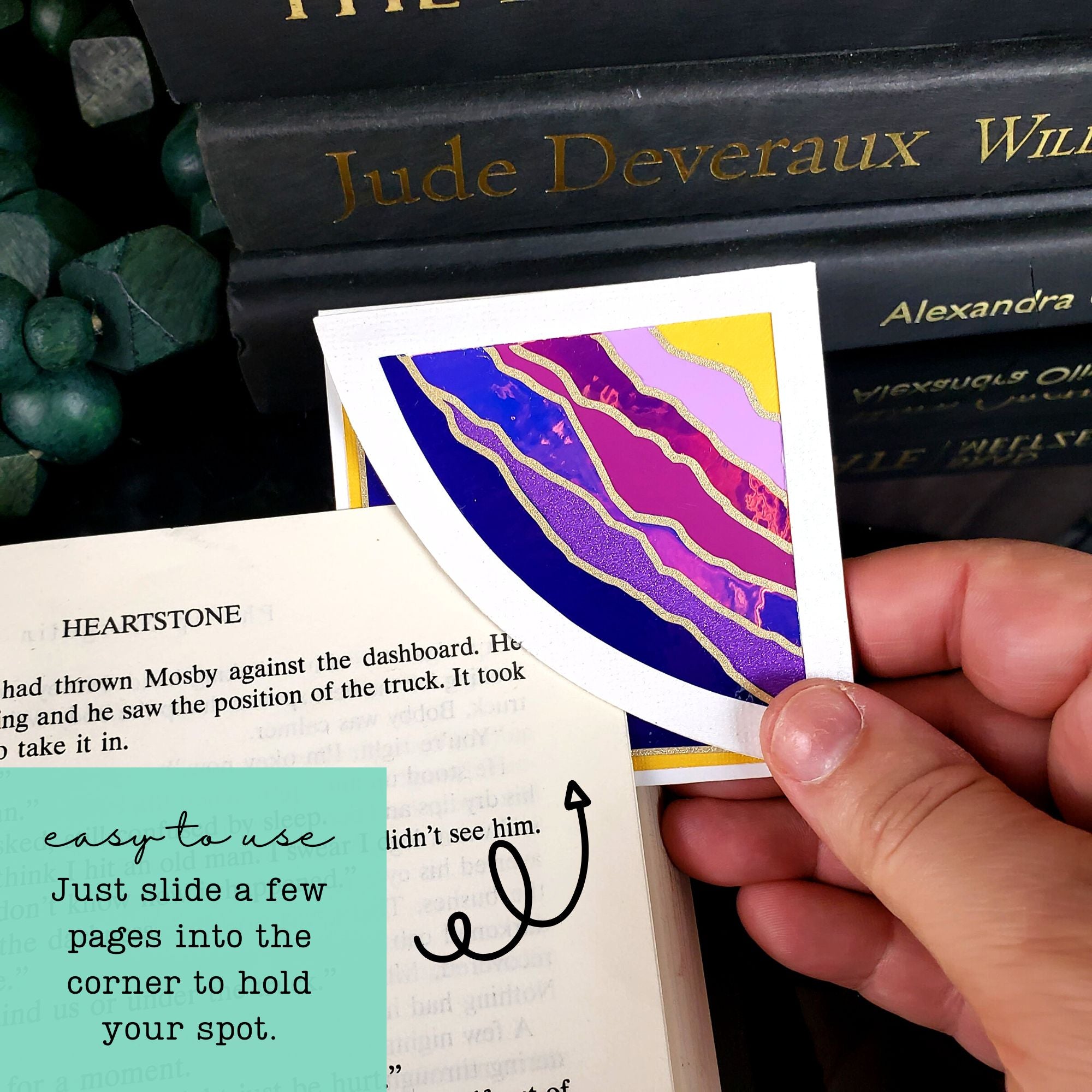 Purple Mountains Signature Corner Bookmark