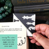 Black Chess Signature Corner Bookmark