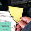 Yellow + Dots Signature Corner Bookmark