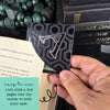 Bold Letter Personalized Initial Signature Corner Bookmark