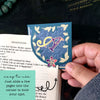 Letter + Leaves Personalized Initial Signature Corner Bookmark