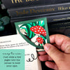 Mushroom & Snail Deluxe Corner Bookmark