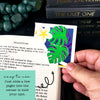 Monstera Plumeria Deluxe Corner Bookmark