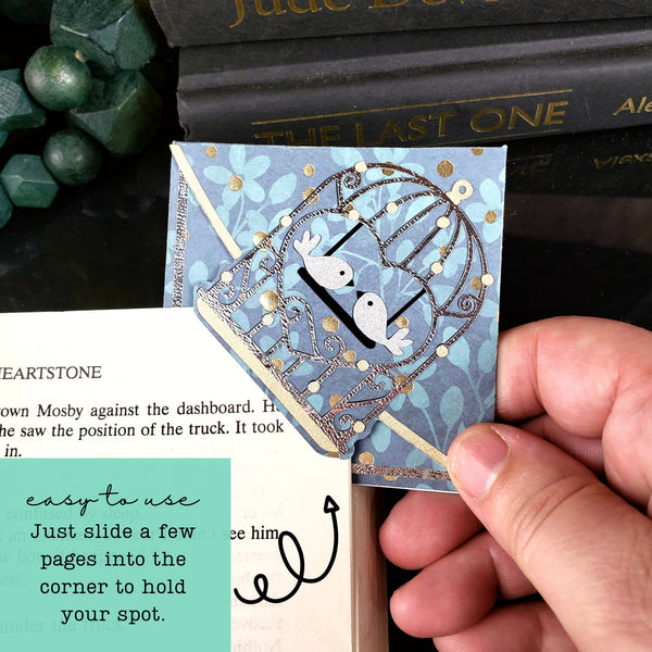 Birdcage Signature Corner Bookmark
