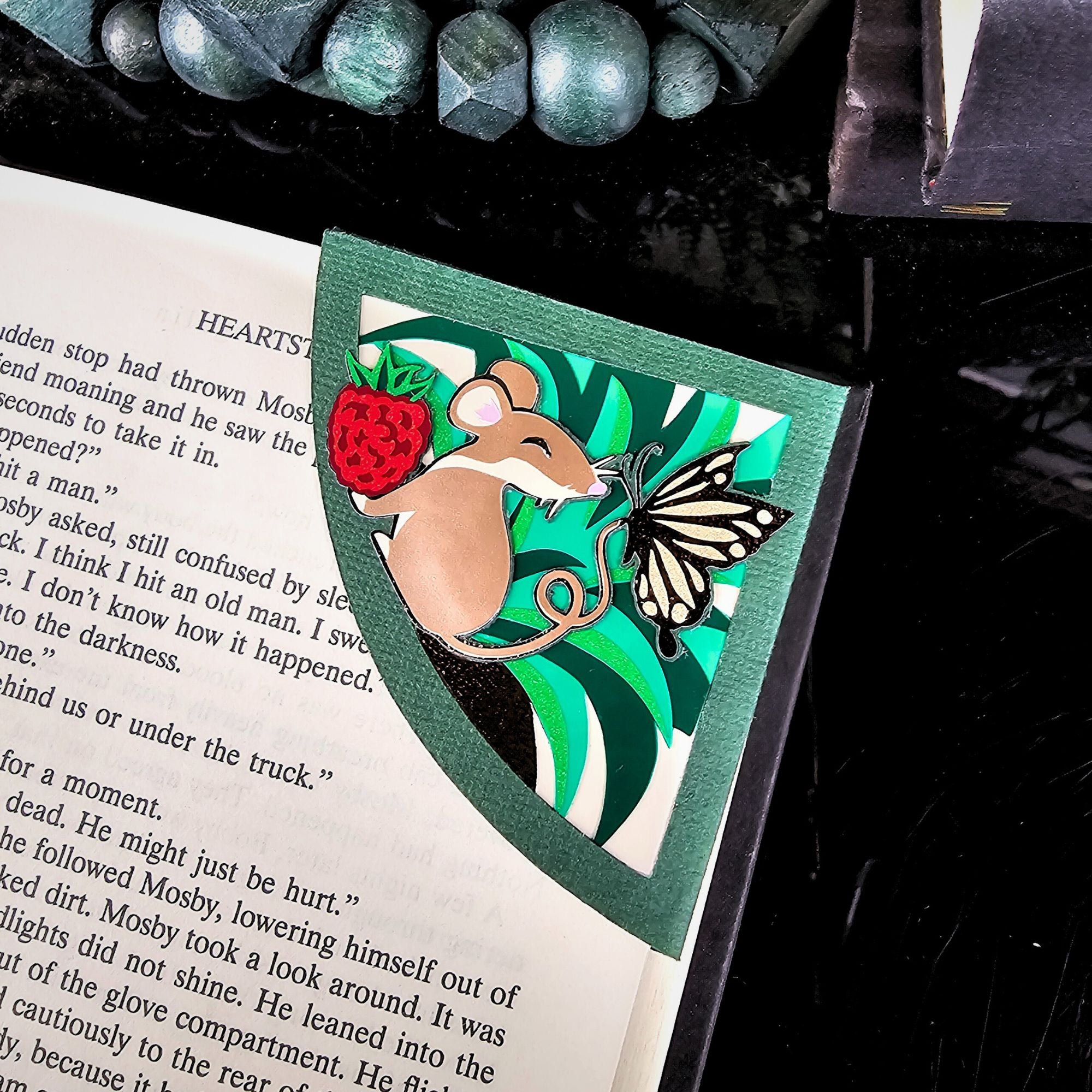 Forest Friends Mouse Deluxe Corner Bookmark