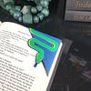 Green Grass Snake Signature Corner Bookmark