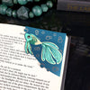 Green Glitter Fish Signature Corner Bookmark