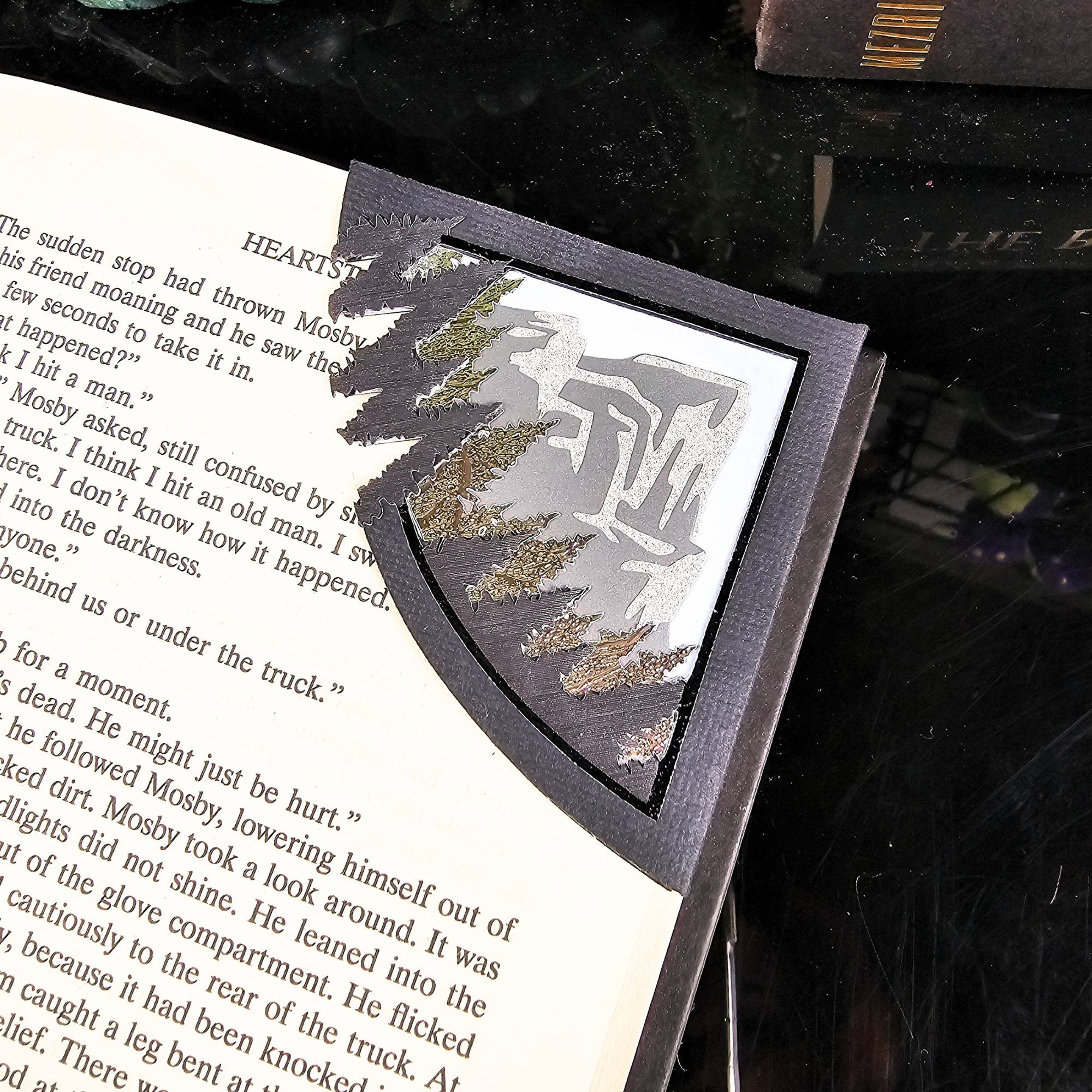 Mountain Majesty Treeline Deluxe Handmade Corner Bookmark