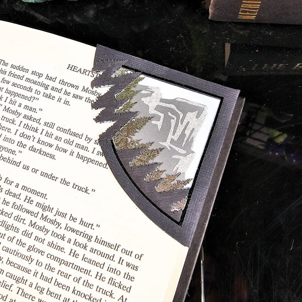 Mountain Majesty Treeline Deluxe Handmade Corner Bookmark