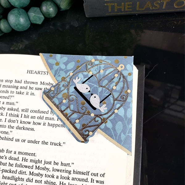 Birdcage Signature Corner Bookmark
