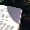 Gray + Gold Signature Corner Bookmark