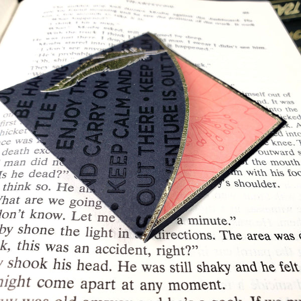 Write on Feather Quill Signature Corner Bookmark