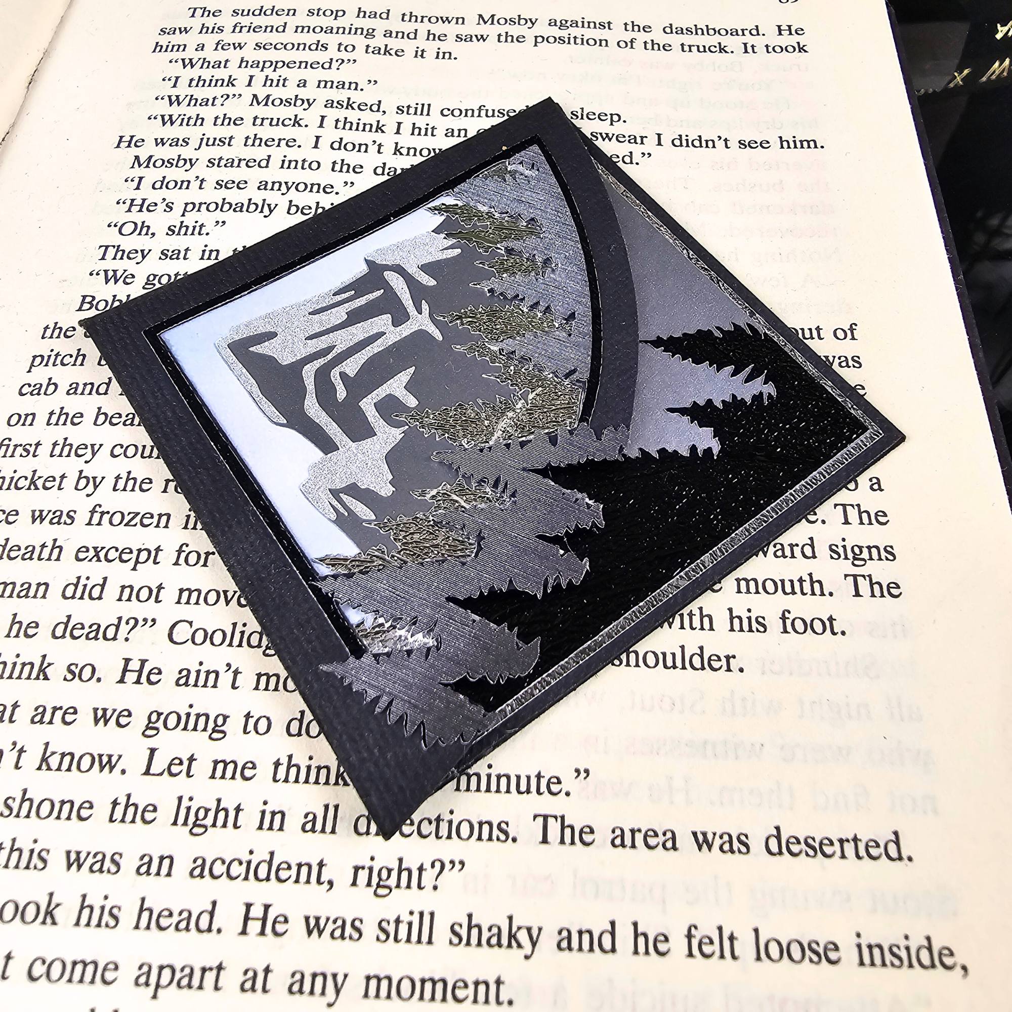 Mountain Majesty Treeline Deluxe Handmade Corner Bookmark