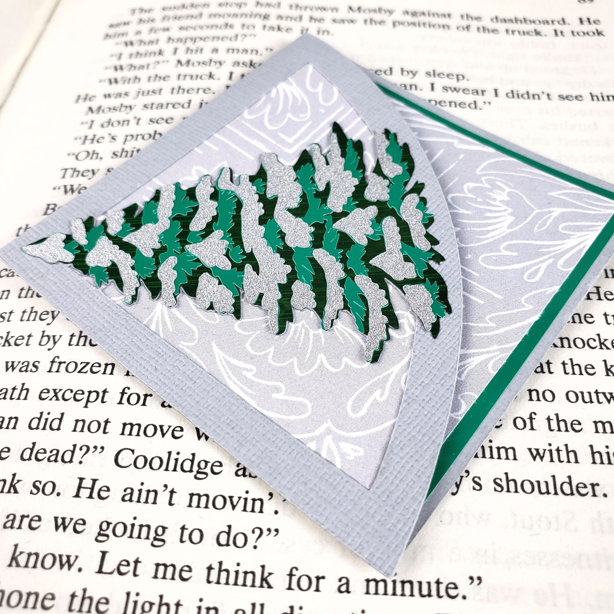 Snowy Tree Signature Corner Bookmark