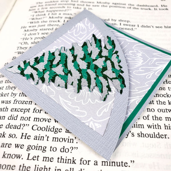 Snowy Tree Signature Corner Bookmark