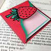 Strawberry Fruit Signature Corner Bookmark