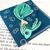 Green Glitter Fish Signature Corner Bookmark