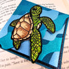 Sea Turtle Deluxe Handmade Corner Bookmark