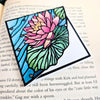 Stained Glass Waterlily Deluxe Handmade Corner Bookmark