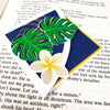 Monstera Plumeria Deluxe Corner Bookmark
