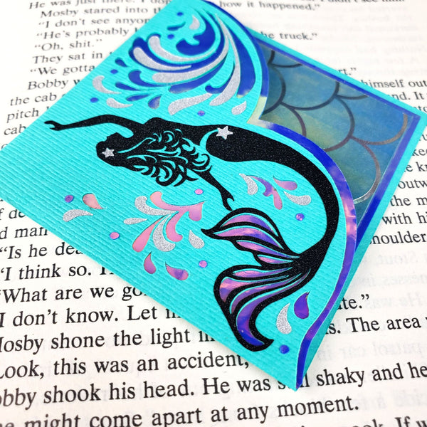 Mermaid Waves Deluxe Corner Bookmark
