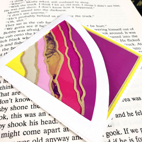 Pink Mountains Signature Corner Bookmark