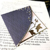 Gray + Gold Signature Corner Bookmark