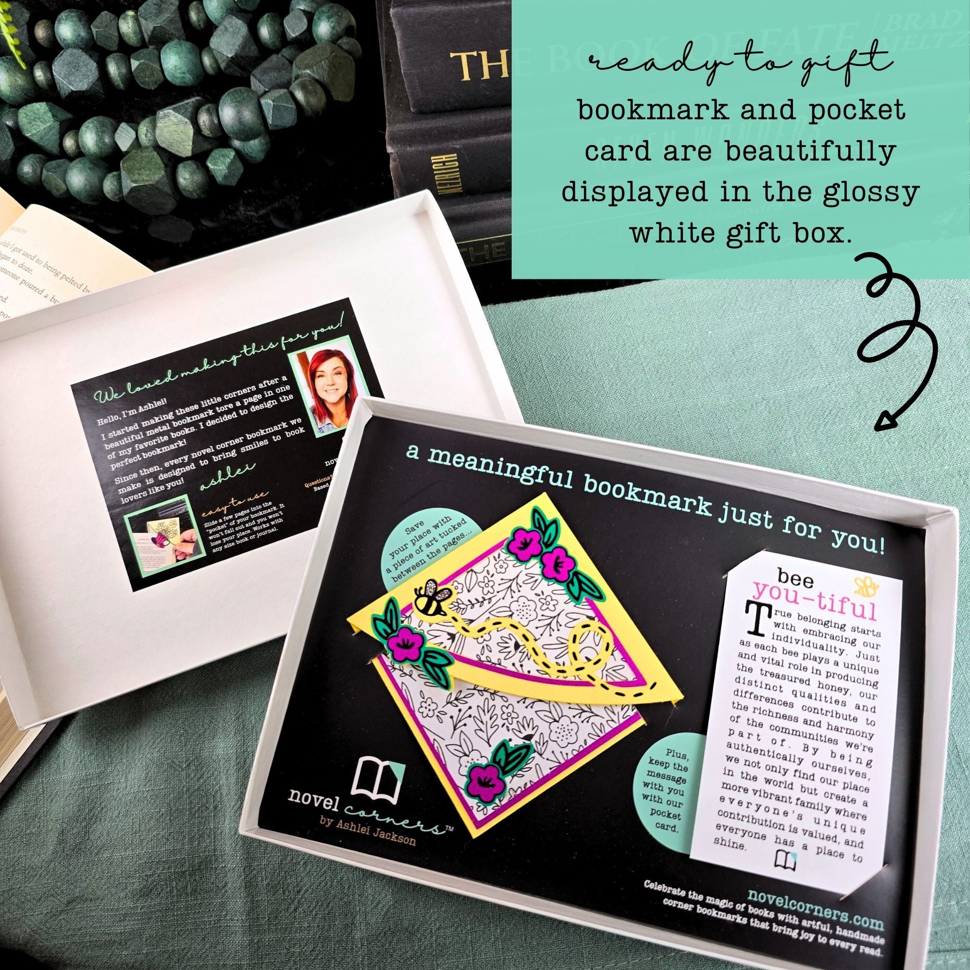 Bee-YOU-tiful Signature Bookmark + Card Gift Set