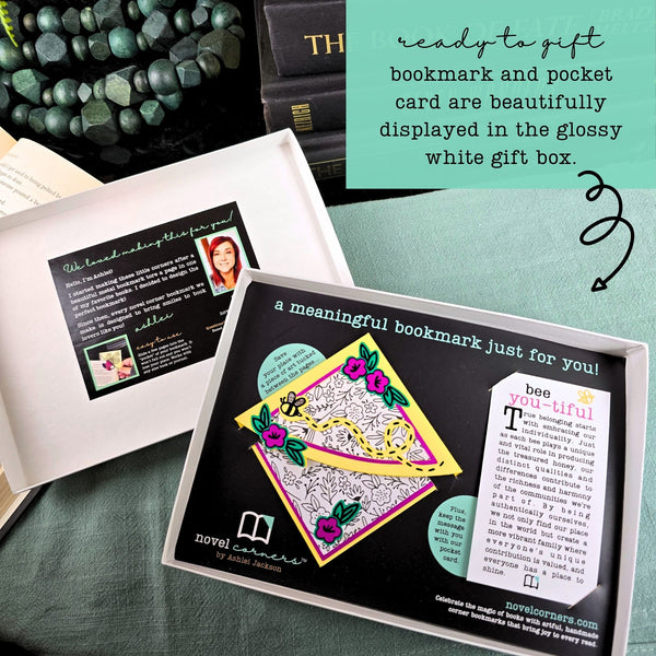 Bee-YOU-tiful Signature Bookmark + Card Gift Set