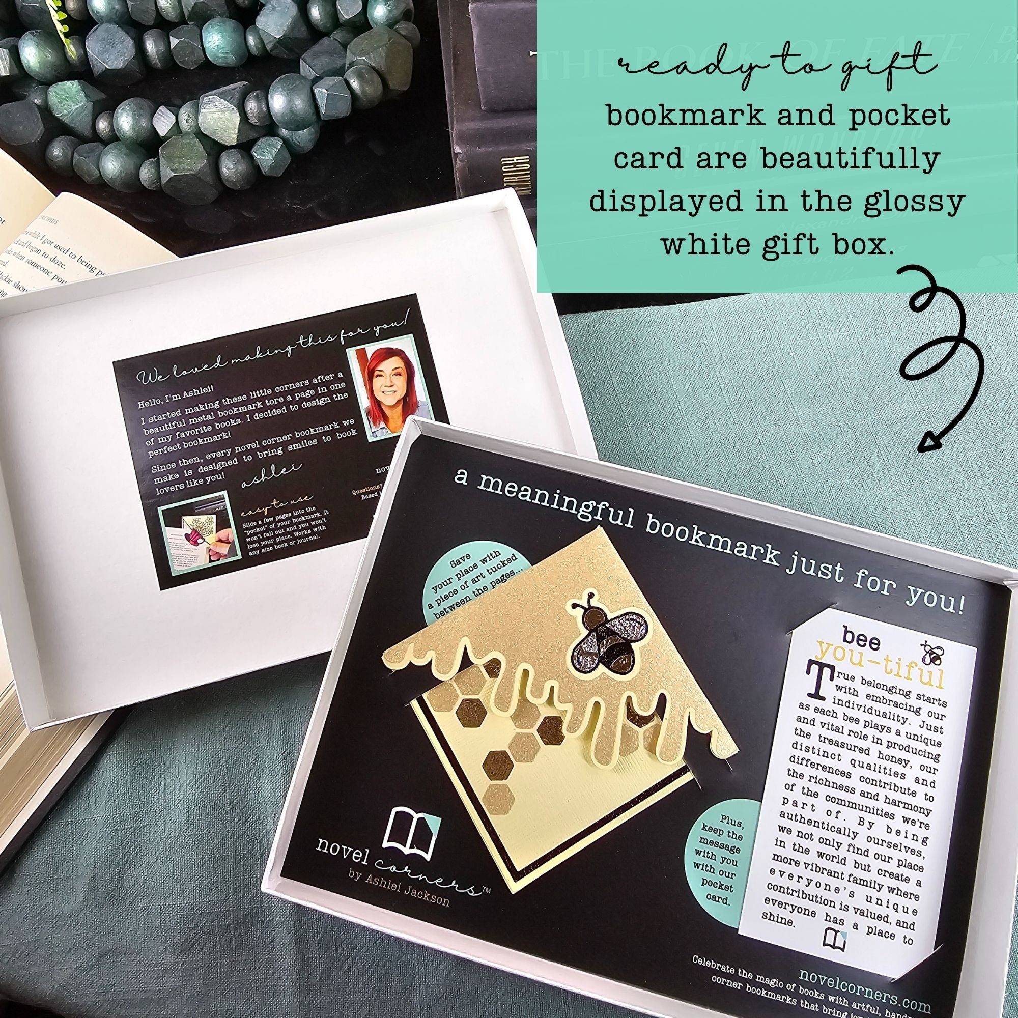 Bee-YOU-tiful Sweet Signature Bookmark + Card Gift Set