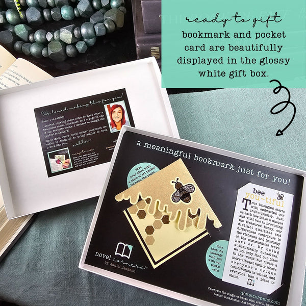 Bee-YOU-tiful Sweet Signature Bookmark + Card Gift Set