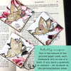 Golden Butterfly Deluxe Corner Bookmark
