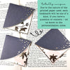 Gray + Gold Signature Corner Bookmark