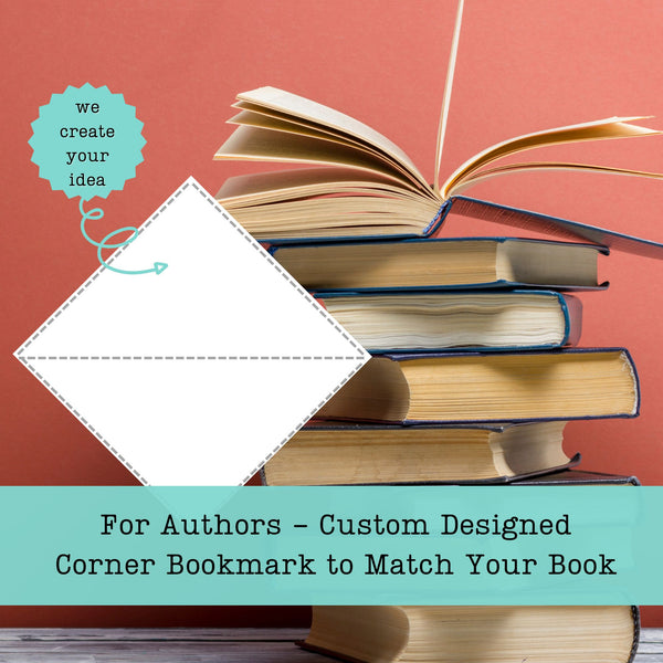 For Authors - Custom Designed Corner Bookmark to Match Your Book
