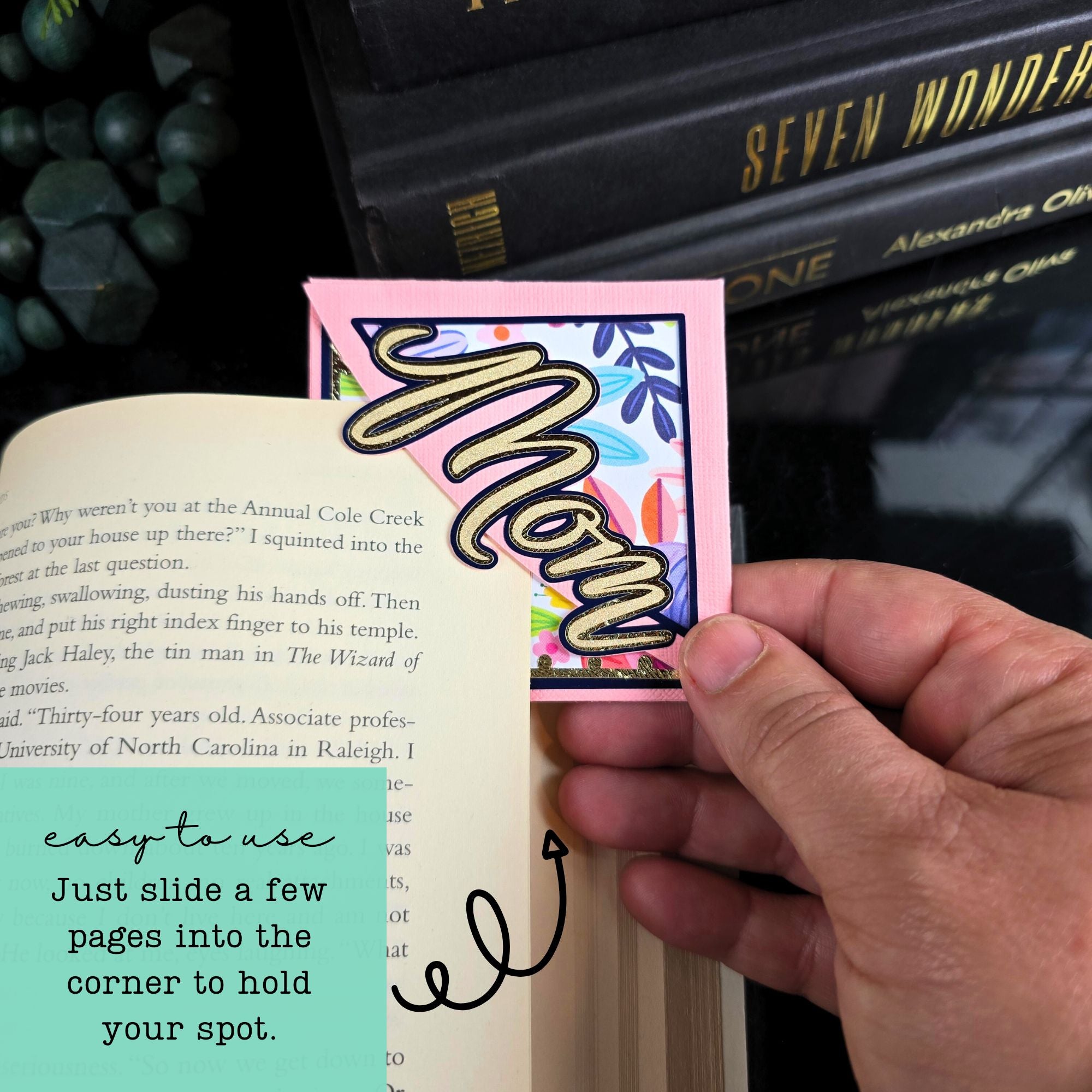 Dear Mom Signature Bookmark + Card Gift Set