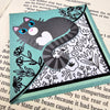Kitty Among the Flowers Signature Corner Bookmark