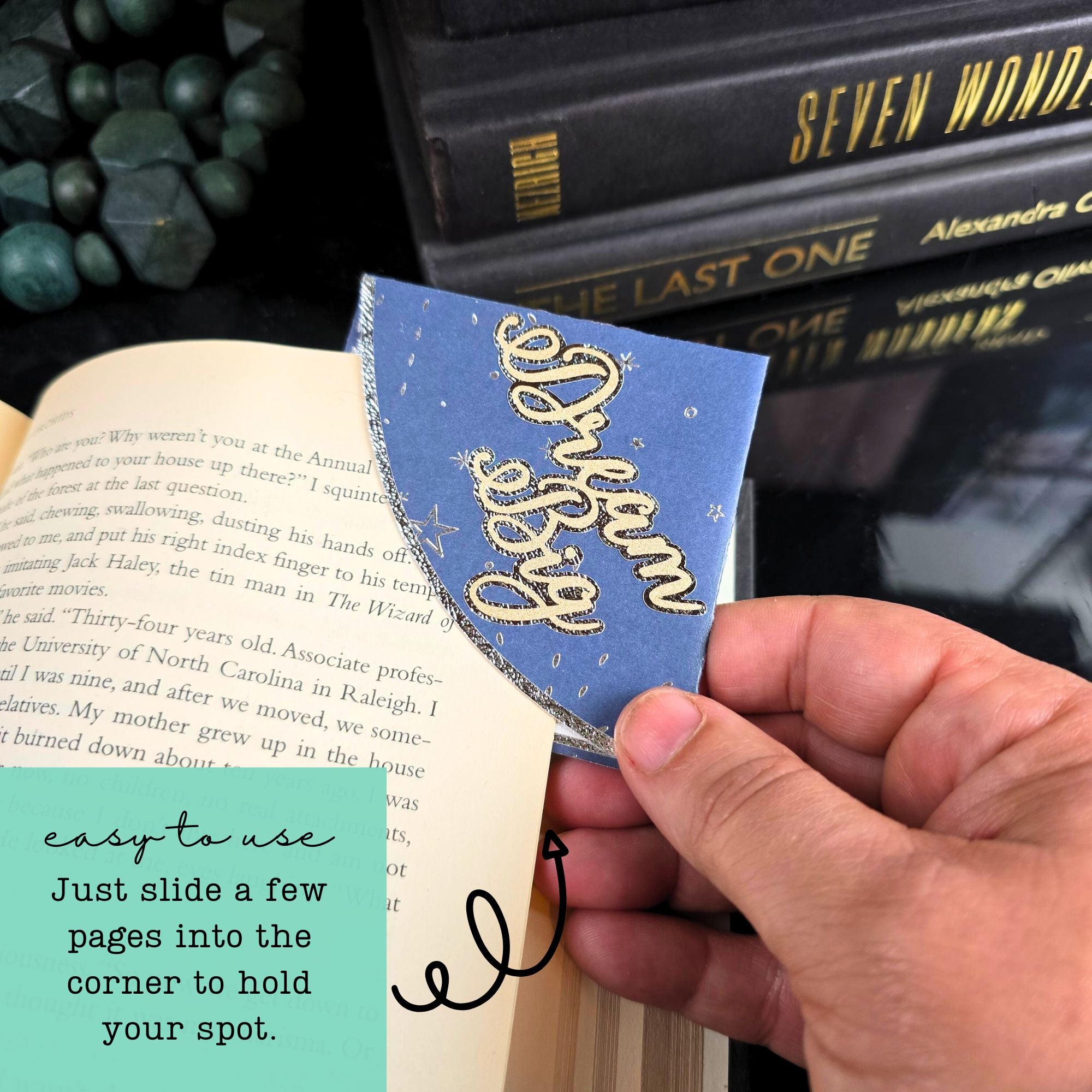 Dream Big Starry Signature Corner Bookmark