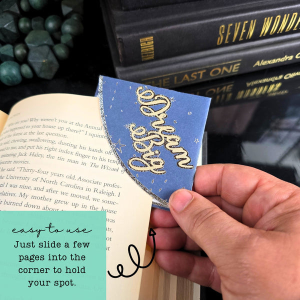 Dream Big Starry Signature Corner Bookmark