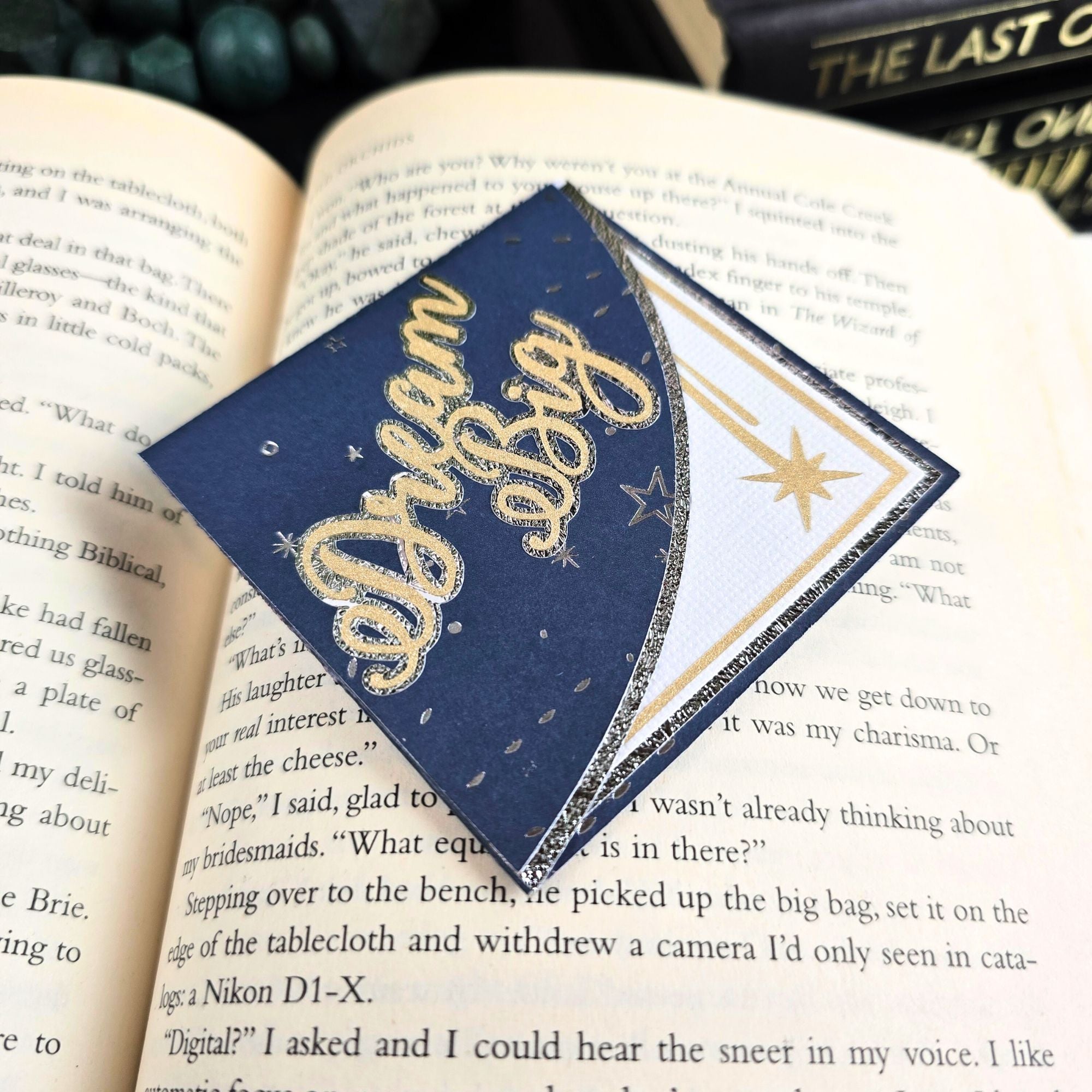 Dream Big Starry Signature Corner Bookmark