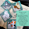 Kitty Among the Flowers Signature Corner Bookmark