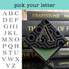 Bold Letter Personalized Initial Signature Corner Bookmark