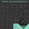 Bold Letter Personalized Initial Signature Corner Bookmark