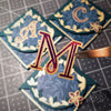Letter + Leaves Personalized Initial Signature Corner Bookmark