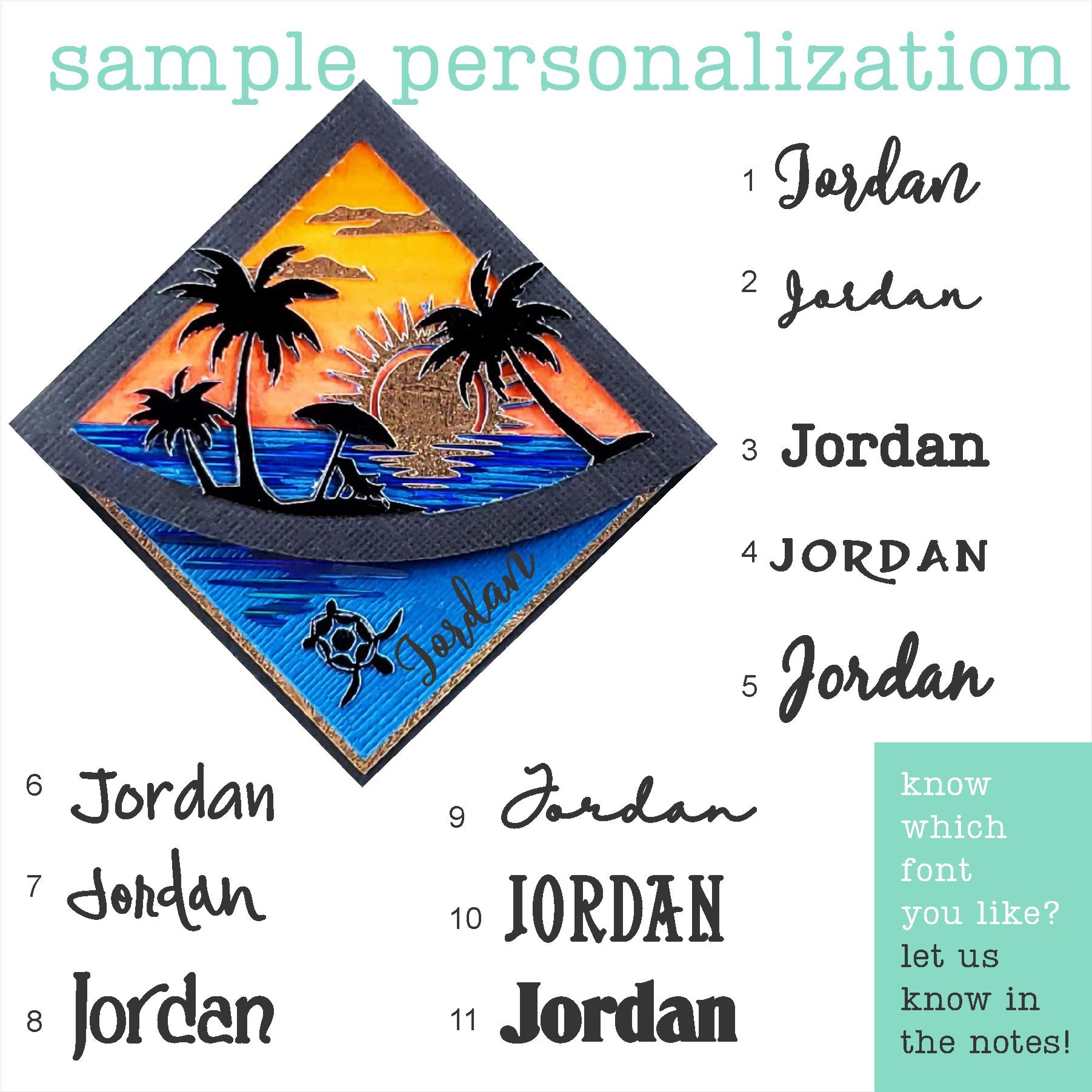 Beach Sunset Deluxe Corner Bookmark