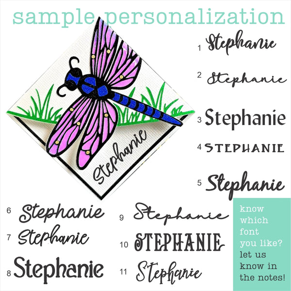 Open to Change Blue Dragonfly Signature Bookmark + Card Gift Set