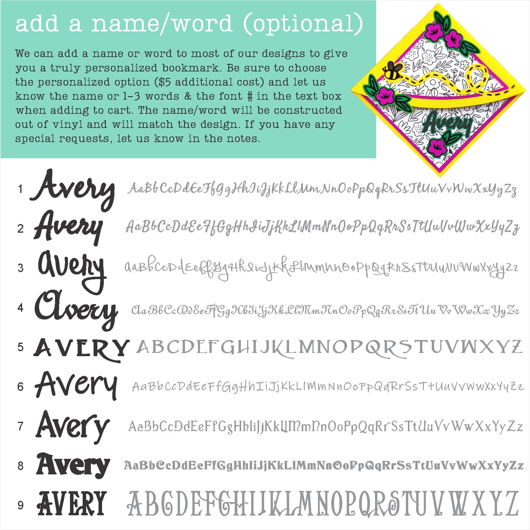 Bee-YOU-tiful Signature Bookmark + Card Gift Set