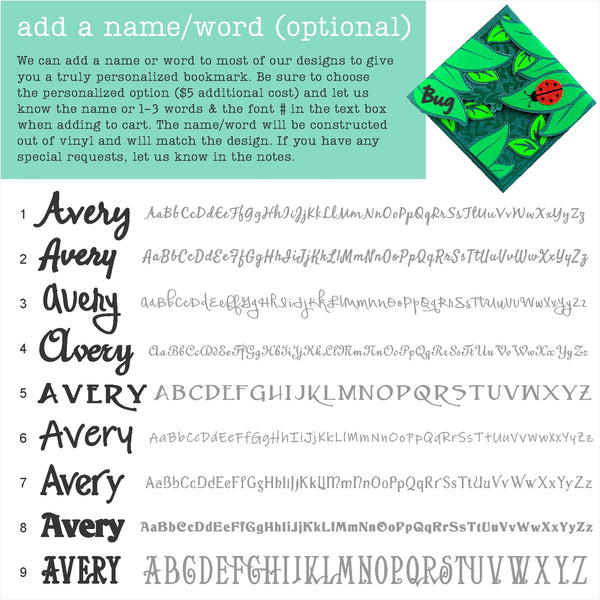 Leaves + Critter Deluxe Corner Bookmark