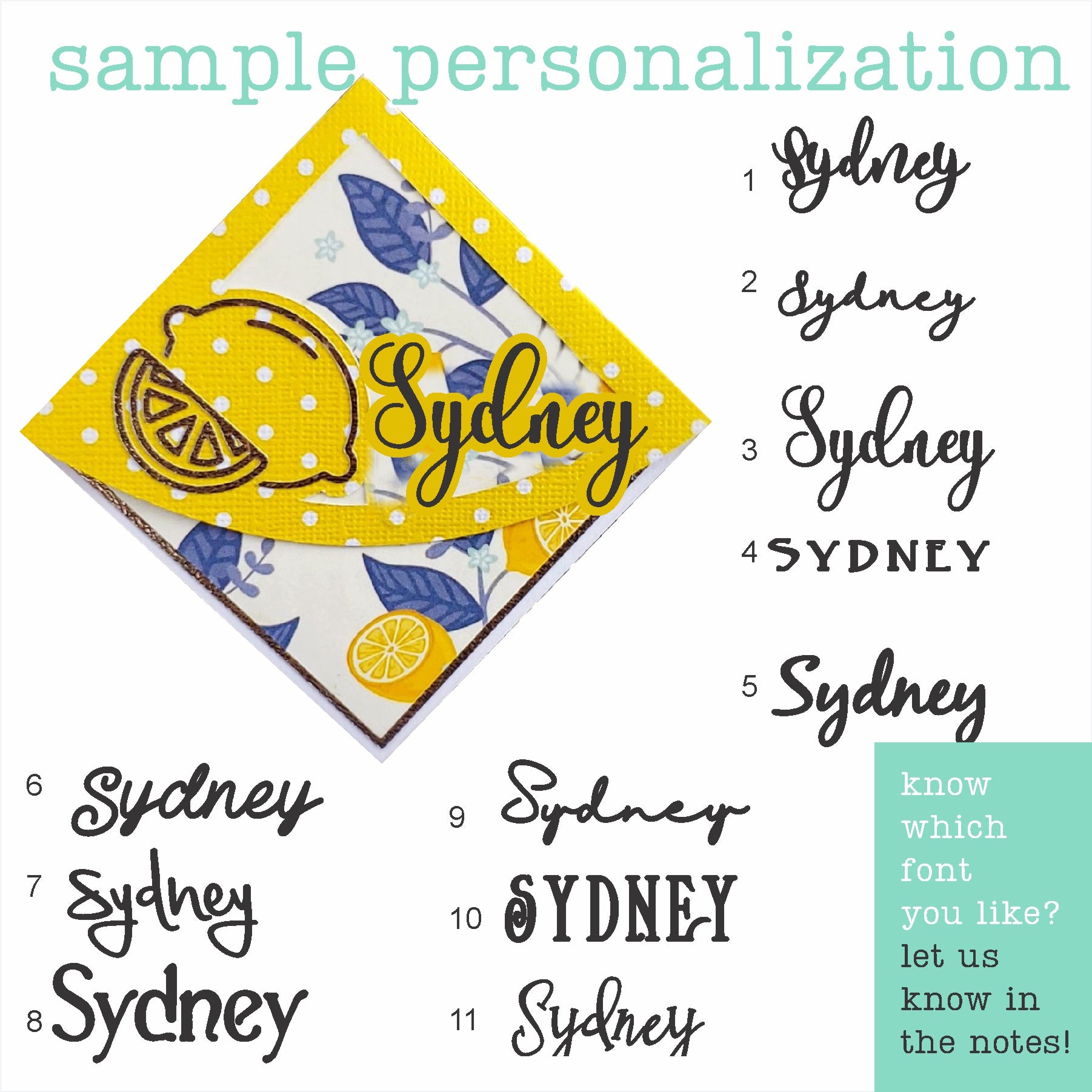 Lemon Fresh Signature Corner Bookmark