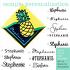 Pineapple Fruit Signature Corner Bookmark